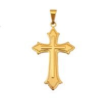 Pingente Dourado Masculino Cruz Crucifixo Banhado a Ouro 18k Pingente Dourado Masculino Cruz Crucifixo Banhado a Ouro 18k