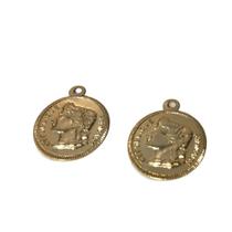 Pingente Dourado Moeda Monalisa - 100 Unidades de Alumínio