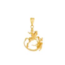 Pingente Dourado São Jorge Pingente Dourado São Jorge