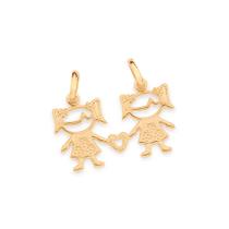 Pingente duas meninas folheado a ouro 542645 Rommanel