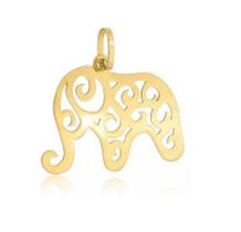Pingente Elefante Ouro 18 Kilates 1.20 Gramas 15 mm Pingente Elefante Ouro 18 Kilates 1.20 Gramas 15 mm