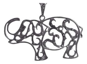 Pingente Elefante prosperidade Prata 925 Marcasssitas C/ Caixa Veludo Pingente Elefante prosperidade Prata 925 Marcasssitas C/ Caixa Veludo