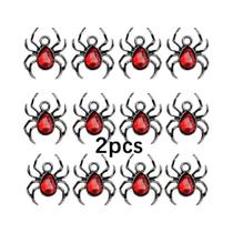 Pingente Em Forma De Aranha Com Esmalte Preto 2/6/12pcs Para Decoração DIY De Natal, Halloween E Pingente Em Forma De Aranha Com Esmalte Preto 2/6/12pcs Para Decoração DIY De Natal, Halloween E
