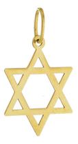 Pingente Em Ouro 18k 750 Estrela De Davi 6 Pontas Pequena Pingente Em Ouro 18k 750 Estrela De Davi 6 Pontas Pequena