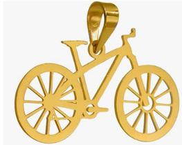 Pingente Em Ouro 18k Bicicleta