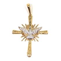Pingente em Ouro 18K Crucifixo com Espirito Santo