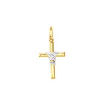 Pingente em Ouro 18k Crucifixo com Manto - AU3717