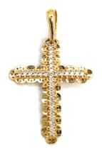 Pingente em Ouro 18K Crucifixo Cravejado