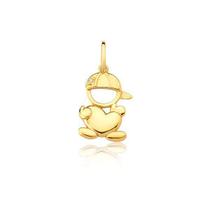 Pingente em Ouro 18k Menino Coração