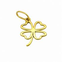 Pingente em Ouro 18k Trevo de 4 Folhas Vazadas - Joia Exclusiva Pingente em Ouro 18k Trevo de 4 Folhas Vazadas - Joia Exclusiva