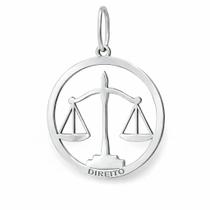 Pingente em Prata 925 - Emblema de Direito - Joia Exclusiva Pingente em Prata 925 - Emblema de Direito - Joia Exclusiva