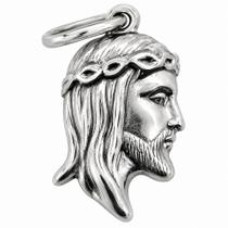 Pingente em Prata 925 Face de Cristo com Certificado de Garantia