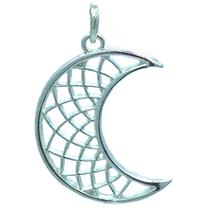 Pingente em Prata 925 Lua Vazada - Joia Elegante e Exclusiva Pingente em Prata 925 Lua Vazada - Joia Elegante e Exclusiva
