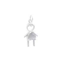 Pingente em Prata 925 Menino com Coração Fumê - PL19597 Pingente em Prata 925 Menino com Coração Fumê - PL19597