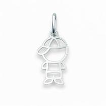 Pingente em Prata 925 Menino de Bone - Joia Exclusiva Pingente em Prata 925 Menino de Bone - Joia Exclusiva