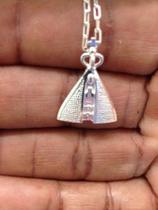 Pingente Em Prata 925 Nossa S. Aparecida 18x13mm Italiano