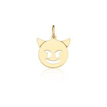 Pingente Emoji Diabinho Ouro 18k