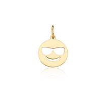 Pingente Emoji Óculos Escuros Ouro 10k Pingente Emoji Óculos Escuros Ouro 10k