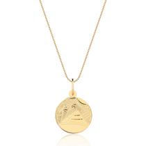 Pingente Escrava Medalha Egípcio Ouro 10k P34
