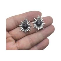 Pingente Esmaltado Vintage Coração Sagrado Com Chamas, 8-10 Peças, Acessórios DIY Para Joias Pingente Esmaltado Vintage Coração Sagrado Com Chamas, 8-10 Peças, Acessórios DIY Para Joias