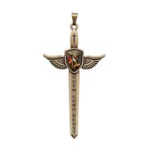 Pingente Espada São Miguel Arcanjo 7,8 Com folheto AR8700