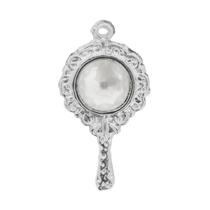 Pingente Espelho Abebê Iemanjá Prata Proteção Espiritual