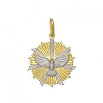 Pingente Espírito Santo Com Ráios E Dizeres Com Ródio Pingente Espírito Santo Com Ráios E Dizeres Com Ródio