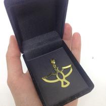 Pingente Espirito Santo Vazado Folheado A Ouro 18k