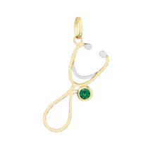 Pingente Estetoscópio, Em Ouro Amarelo 18K Pingente Estetoscópio, Em Ouro Amarelo 18K