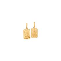 Pingente Estilo Escapulário em Ouro 18k Jesus Cristo e Nossa Senhora Pingente Estilo Escapulário em Ouro 18k Jesus Cristo e Nossa Senhora