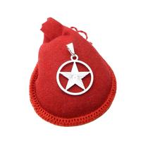 Pingente Estrela 5 Pontas 25mm Folheado Prata Pi218 Pingente Estrela 5 Pontas 25mm Folheado Prata Pi218