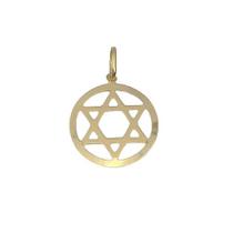 Pingente Estrela De Davi Em Ouro 18K