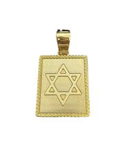 Pingente estrela de davi g - banhado a ouro 18k