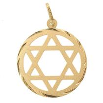 Pingente Estrela De Davi Grande 2.6cm Em Ouro Maciço 18k 750 Pingente Estrela De Davi Grande 2.6cm Em Ouro Maciço 18k 750