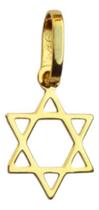 Pingente Estrela De Davi Mini Ouro 18k Pingente Estrela De Davi Mini Ouro 18k