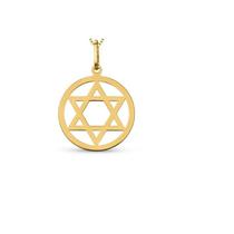 Pingente Estrela de Davi ouro 18 kilates oco 30 mm 3 Gramas Pingente Estrela de Davi ouro 18 kilates oco 30 mm 3 Gramas