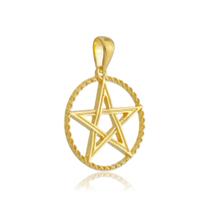 Pingente Estrela De Salomão Ouro Amarelo 18 Kl Modelo 02