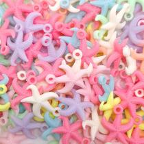 Pingente Estrela do Mar Plástico Colorida 18x24mm 10pçs 16g Pingente Estrela do Mar Plástico Colorida 18x24mm 10pçs 16g