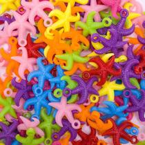 Pingente Estrela do Mar Plástico Colorida Escuro 18x24mm 100pçs 160g Pingente Estrela do Mar Plástico Colorida Escuro 18x24mm 100pçs 160g