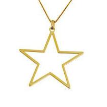 Pingente Estrela Ouro 18 Kilates 1.20 Gramas 20 mm