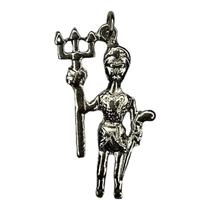 Pingente Exu Imagem 3,1 Cm Niquelado