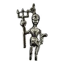 Pingente Exu Imagem 3,1 Cm Niquelado