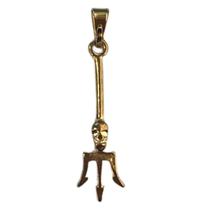 Pingente Exu Tridente 3,2 cm Dourado Pingente Exu Tridente 3,2 cm Dourado
