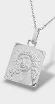 Pingente face cristo em prata 950 (cod305y)