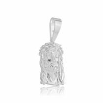 Pingente Face De Cristo Grande Prata 925 Kl