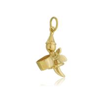 Pingente Fadinha Para Colar O Dentinho Ouro Amarelo 18kl Pingente Fadinha Para Colar O Dentinho Ouro Amarelo 18kl