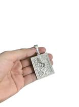 Pingente Fé Com Mão Gg Banhado A Prata 925