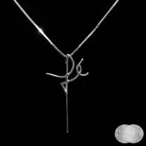 Pingente Fé Grande em Prata 925 - Design Exclusivo