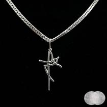 Pingente Fé Médio em Prata 925 - Design Exclusivo