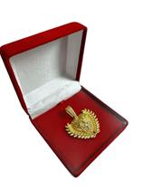 Pingente Fé Pedras na Coroa - Banhado Ouro 18k